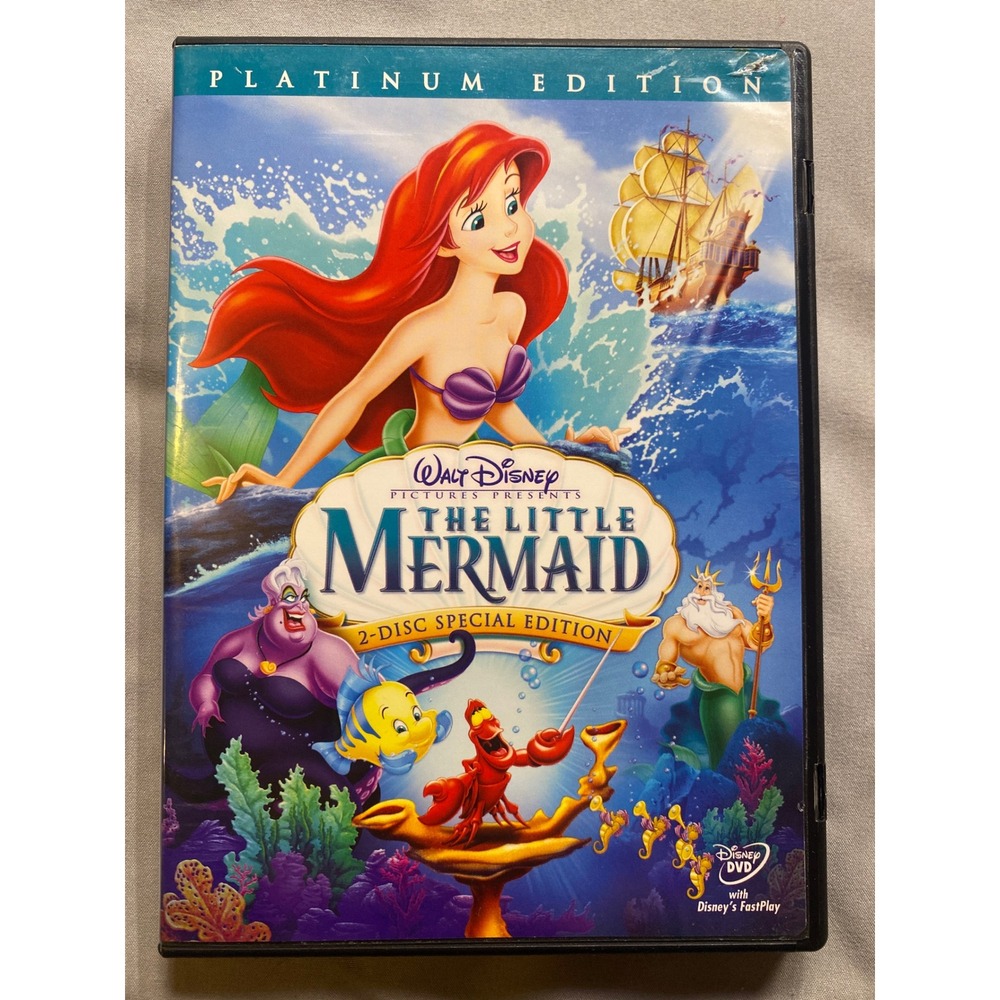 The Little Mermaid DVD Platinum Edition 2-Disc Special Edition Disney 2006 Movie